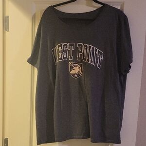 West Point Women's Gray Short Sleeve Tee